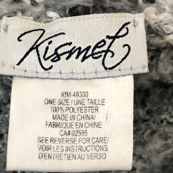 Womens Grey Shawl. One Size. Kismet. Womens Grey Shawl. One Size. Kismet. - Picture 4 of 4